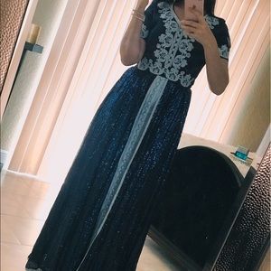 Caftán sequins long maxi Dress